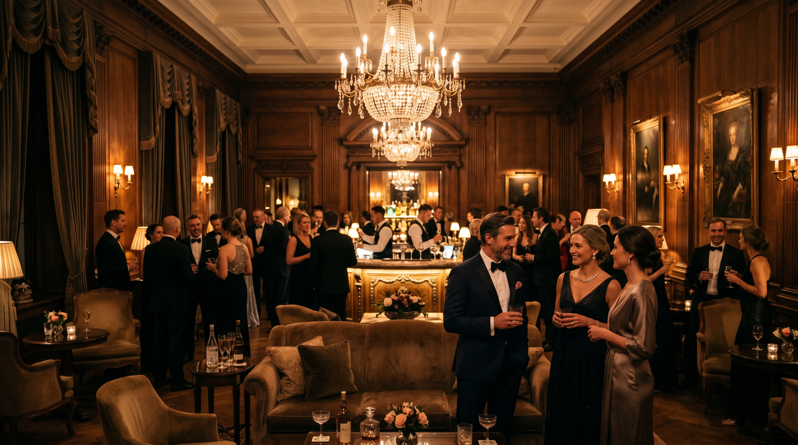 Luxury members entertainment lounge